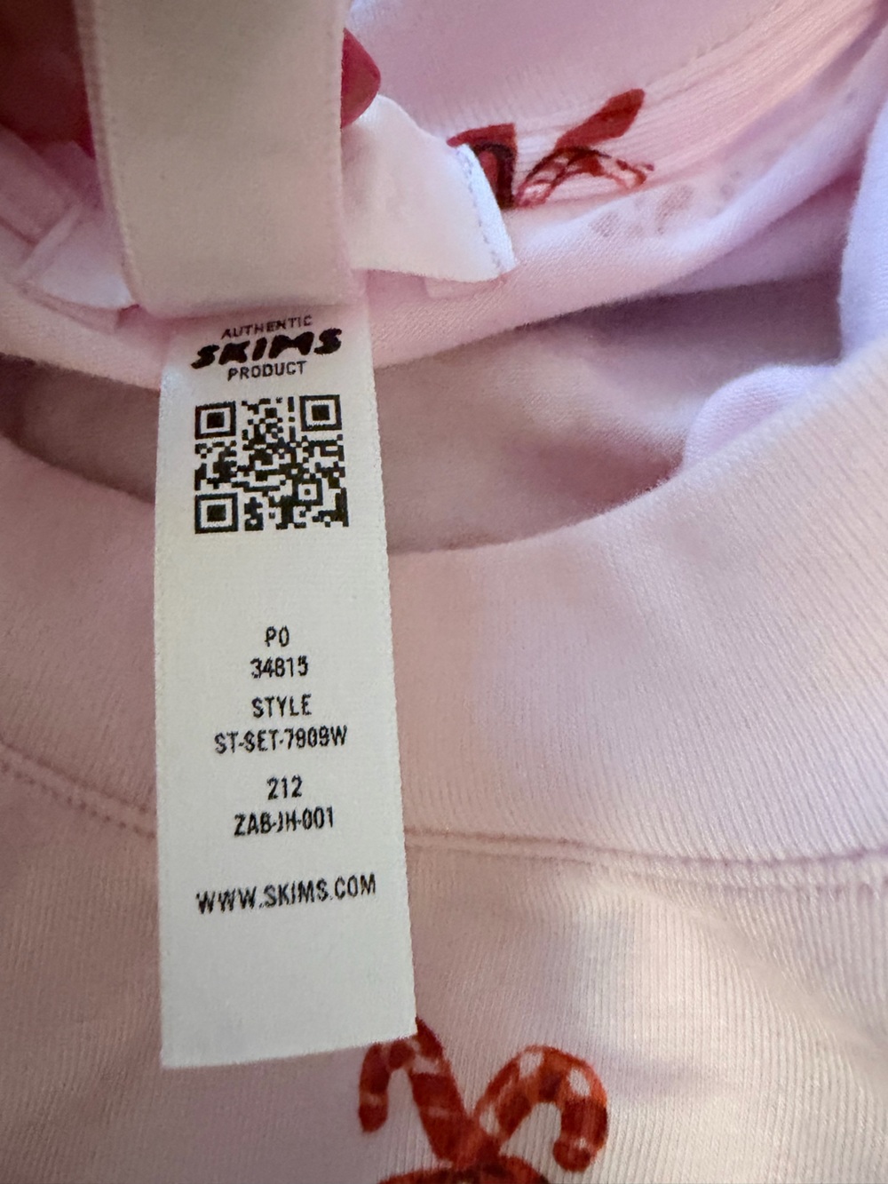 Skims long sleeve relaxed fit boyfriend tee limited edition sz XL cozy chic NWT - Picture 8 of 8